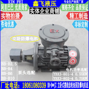 Unité de moteur antidéflagrante BB-B2.5N B4N B6N B10N NJZ Pompe à engrenages cycloïdaux verticale et horizontale pour le pompage dans les champs pétrolifères - Product Image 1