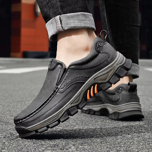 Chaussures habillées en cuir véritable pour hommes, mocassins décontractés à enfiler pour l'extérieur, chaussures plates en cuir <span class=keywords><strong>italien</strong></span>, mocassins antidérapants, chaussures de <span class=keywords><strong>luxe</strong></span> - Product Image 4