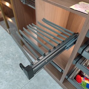 Accessoires de quincaillerie pour armoire RMS, porte-pantalons coulissant monté sur le côté - Product Image 3