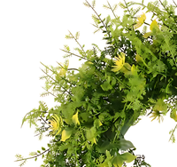 Vente en gros de guirlande suspendue de haute qualité plante artificielle herbe fleur artificielle pour la décoration de porte de maison décoration intérieure extérieure