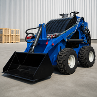 Mini Skid Steer Loader Beroda S460 Compact Skid Steer 1060kg 0.1M3 Bucket 4.5KN Breakout EPA EURO5 Konstruksi