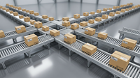 Chaîne modulaire en acier inoxydable pour convoyeurs à rouleaux de lignes de mise en conserve et de remplissage de produits alimentaires et de boissons