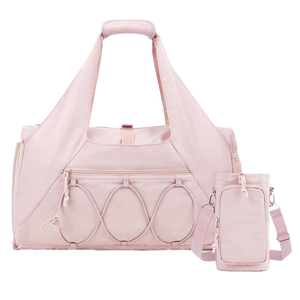 Women's Lightweight Casual Duffel Gym <b>Bag</b> Wet Pocket Shoe Compartment Workout Yoga Tote Portable Weekender <b>Bag</b> Made Polyester - Product Image 1