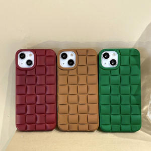 Funda para iPhone 16 con textura tejida simple, compatible con Apple 17 Pro Max, color sólido, a prueba de golpes, para iPhone 15, 14 y 13. - Product Image 4