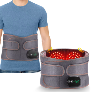 Masajeador de cintura con vibración de calefacción eléctrica con dispositivo de tracción Lumbar, cinturón de masaje lumbar para aliviar el dolor - Product Image 1