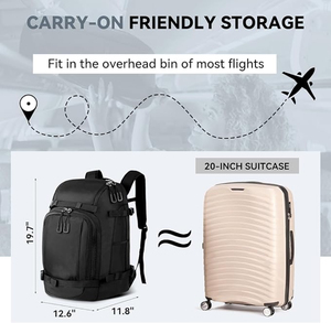 Sac à dos pour chaussures <span class=keywords><strong>de</strong></span> ski, sac <span class=keywords><strong>de</strong></span> ski rembourré <span class=keywords><strong>de</strong></span> 50 L et sac pour bottes <span class=keywords><strong>de</strong></span> snowboard avec trous <span class=keywords><strong>de</strong></span> drainage, sac <span class=keywords><strong>de</strong></span> voyage pour ski grande capacité résistant à l'eau - Product Image 6