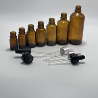 Vente en gros 10-120ml Bouteille d'huile capillaire vide de qualité supérieure avec bouchon à vis rose-doré et pipette pour les sérums de croissance de la barbe des cheveux