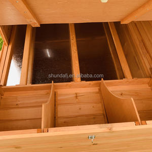 <span class=keywords><strong>Maison</strong></span> pour animaux <span class=keywords><strong>de</strong></span> compagnie en bois SHUNDA SDC023XL, moderne, solide, écologique, avec poulailler et grand enclos pour toutes les saisons - Product Image 6