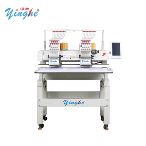 Máquina de bordar plana y para gorras de 2 cabezales y 9 agujas de la marca Yinghe, de buena calidad, en el almacén de Riad, Arabia Saudita, con pago en SAR. - Product Image 2
