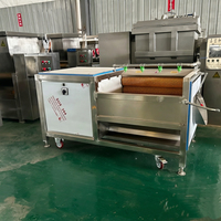 Industriële voedselverwerkingsborstelwasmachine van roestvrij staal voor het reinigen van groenten en fruit