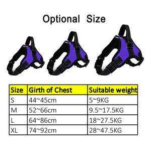 Correas de nailon, de lujo para perro mascota Collar, arnés ajustable retráctil, acero inoxidable, Oxford, transpirable, táctico, animales, gatos - Product Image 6