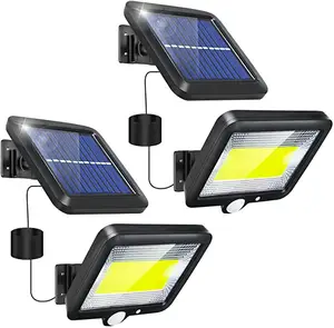 Sicherheit im Freien Solar betriebene Lichter außerhalb wasserdicht für Garten Patio Path Yard Garage Bewegungs sensor LED Solar Flutlichter