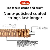 ALICE AWR486 Folk Guitar String Hexagonal High Carbon Steel Core Phosphor Bronze (Nano Polished Coated) Wrapped String for