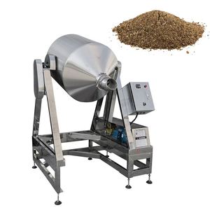 Mezclador de tambor de polvo seco de grado alimenticio rotatorio Acero inoxidable Industrial 100kg 200kg Licuadora de polvo 100L Mezclador tipo cinta - Product Image 3