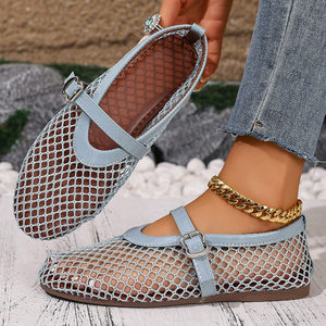 <span class=keywords><strong>Scarpe</strong></span> Estive da Donna in Rete di Grande Taglia con Punta Tonda, Traspiranti, Senza Lacci, Alla Moda e Trendy - Product Image 2