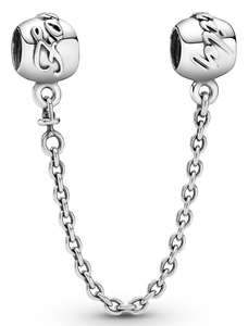 安全チェーンチャームフィットオリジナル925スターリングシルバーチャームビーズムーンスターバタフライハートブレスレット女性用ジュエリーギフト - Product Image 4