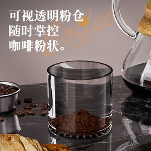 Manual Hand Crank Coffee <b>Grinder</b> Portable <b>Mini</b> Black And White Less Than 3 Cups Capacity Dry Grinding Easy To Clean - Product Image 5