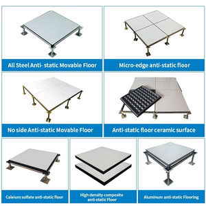 Thiết kế hiện đại chống tĩnh thép sàn nâng Trung Quốc nhà máy sản phẩm phòng sạch 600x600mm thép xi măng Bảng điều chỉnh nâng giá sàn - Product Image 3