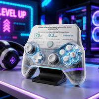 Manette de jeu sans fil AOLION pour Switch2, joystick 2.4G multiplateforme, manette de jeu à double vibration, programmation macro, rétroéclairage RVB