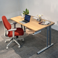 Ensemble bureau et chaise de direction moderne en bois pour bureau à domicile, salle de réunion, formation et réception
