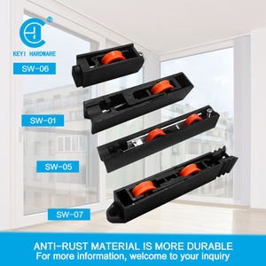 Rodillos <span class=keywords><strong>Para</strong></span> Puertas de América del Sur Corredizas, polea de nailon, rodamiento de rueda de rodillos ajustable <span class=keywords><strong>para</strong></span> <span class=keywords><strong>ventanas</strong></span> y puertas corredizas - Product Image 5