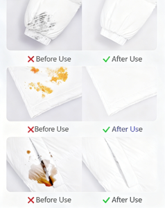 Lingettes nettoyantes instantanées portables pour vêtements, pour les taches <span class=keywords><strong>de</strong></span> graisse, <span class=keywords><strong>de</strong></span> café et <span class=keywords><strong>de</strong></span> vin - Lingettes humides <span class=keywords><strong>de</strong></span> nettoyage pour le linge en voyage - Product Image 3
