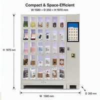 Máquina Expendedora Inteligente de 30 Compartimentos con Diseño que Ahorra Espacio, Máquina Expendedora Comercial para Juguetes