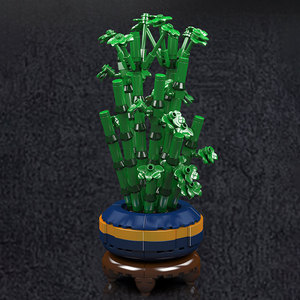 Moule <span class=keywords><strong>King</strong></span> 24121 Fleur Modèle Briques Filles Jouets MOC Jardin Assembler Modèle Bambou Bloc de Construction - Product Image 3