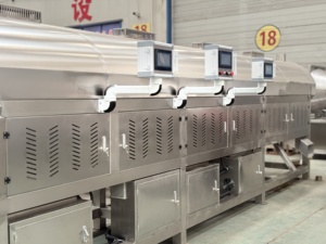 Machine à torréfier les cacahuètes, les graines et les noix en acier inoxydable de qualité commerciale, <span class=keywords><strong>torréfacteur</strong></span> à air chaud, grande capacité, production de 500 kg - Product Image 4