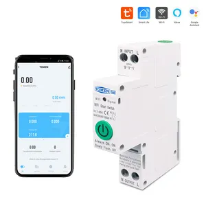 40A Eenfase Wifi Smart Switch Energie Meter Kwh Metering Monitoring Circuit Breaker Timer Relais Mcb Tuya Smartlife