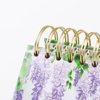 Calendrier mensuel personnalisé en gros, calendrier à feuilles mobiles, impression couleur du logo, support sur pied, calendrier de bureau avec boîte cadeau