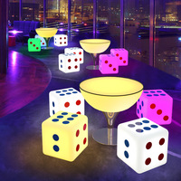 Bo￮te de nuit bar lounge meubles discoth￨que ￩clair￩e ￩tanche led bar table led meubles haut de gamme tables de cocktail pour bar