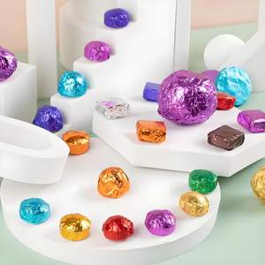 Papier d'emballage pour barre chocolatée en aluminium coloré avec du papier ciré, matériau d'emballage ciré pour barres chocolatées - Product Image 4