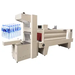 High speed small plastic PET bottle heat film tunnel wrapping shrink packing machine