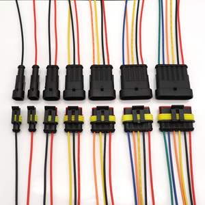 חוט מחבר עמיד למים חשמל מסוף תקע 16AWG עבור אוטומטי אופנוע תקע שקע ערכת 2 פין 3 פין <span class=keywords><strong>4</strong></span> פינים - Product Image 5