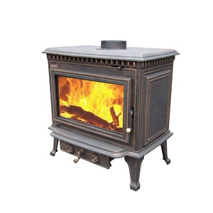 Poêle à bois moderne <span class=keywords><strong>en</strong></span> <span class=keywords><strong>fonte</strong></span>, écologique et durable pour la cuisine - Product Image 2