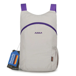 Azela Outdoor Folding <b>Backpack</b> <b>Waterproof</b> Ultralight Portable Travel Bag Hiking Unisex Solid Color Detachable Straps - Product Image 2
