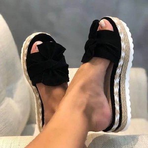 Sandalias Planas de Plataforma con Lazo Multicolor para Mujer, Diseño de Moda, con Decoración de Lazo, Elegantes, con Correa de Nudo y Banda de Cinta - Product Image 5