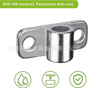 Charnière de porte horizontale murale en acier inoxydable 304, robuste, pour portail, clôture, usage agricole - Product Image 5