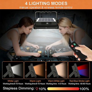 ALECTER Lampe de travail LED rechargeable 10000LM Télécommande IP65 4 modes Portable Solaire Camping Extérieur Utilisation d'urgence - Product Image 4