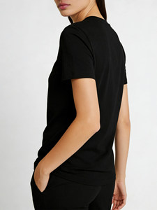 Shanghai Koi Good <span class=keywords><strong>Luck</strong></span> 359 T-shirt tendance en pur coton à col rond et manches courtes avec imprimé graphique, original pour femmes chinoises - Product Image 2