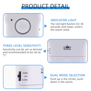 Bán buôn không dây treo cửa núm báo động với động đất phát <span class=keywords><strong>hi</strong></span>ện Key loại Home an ninh cảm biến báo động - Product Image 3