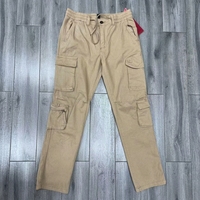 BAWANGCHENG Pantalon cargo à jambes droites de haute qualité 100% coton, taille plus, style streetwear hip-hop, pour hommes, imperméable et anti-plis