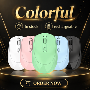 Wholesale Macaron Color <b>Bluetooth</b> Wireless <b>Mouse</b> Slim Portable Rechargeable Optical <b>Mouse</b> Raton Souris Maus - Product Image 1