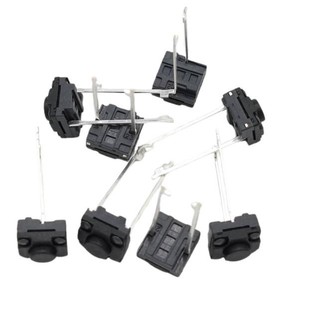 BTRE 6x6mm 2-Pin PCB Mount Black Tactile Switch IP67 Waterproof Push Button Switch Dustproof Momentary Tact Switch CNC Panel