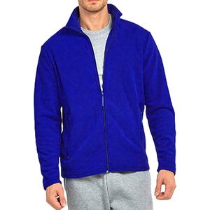 Giacca da <span class=keywords><strong>Uomo</strong></span> in Pile Polare a Maniche Lunghe con Cerniera Completa Felpe Tinta Unita Morbide <span class=keywords><strong>Senza</strong></span> <span class=keywords><strong>Cappuccio</strong></span> - Product Image 6