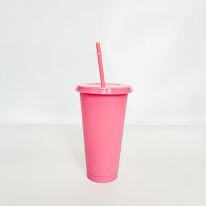 Gobelets en plastique à paillettes de 24 oz en gros, bouteille d'eau, tasse à café glacé, mug de voyage, cadeau de fête, anniversaires - Product Image 2