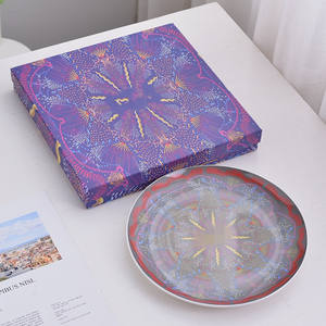 Vaisselle en céramique de style arabe de haute valeur, ensemble de couverts réutilisables bohèmes avec poignée, ensembles de vaisselle créatifs pour la maison - Product Image 1