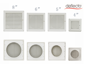 Ventilación de pared exterior blanca para uso doméstico, ventilación cuadrada de plástico con persianas, secador de escape de cocina, conducto de ventilación, malla de nailon - Product Image 6