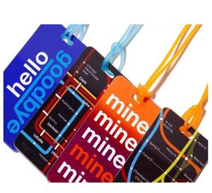 Travelsky Souvenir Bagagli Tag Logo Personalizzato Valigia Trasparente di Plastica Dei Bagagli Tag - Product Image 4